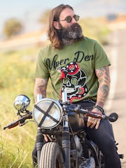 Joe Browns Green Vipers Den Embroidered T-Shirt - Image 1 of 7