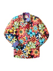 Joe Browns Red Floral Flashback Linen Blend Shirt - Image 6 of 6