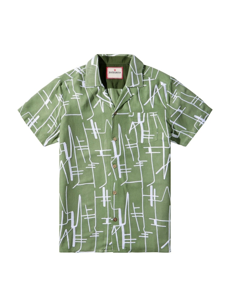 Joe Browns Green Exceptional Embroidered Shirt - Image 6 of 6