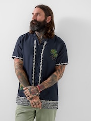 Joe Browns Black Sunset Palm Shirt - Image 2 of 6