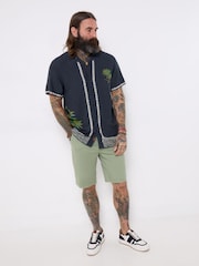 Joe Browns Black Sunset Palm Shirt - Image 5 of 6