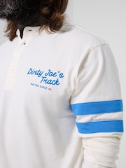 Joe Browns White Retro Ride Embroidered Henley T-Shirt - Image 2 of 6