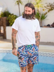 Joe Browns Blue Catching Waves Swim Shorts - Image 1 of 7