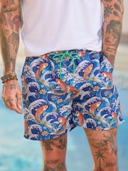 Joe Browns Blue Catching Waves Swim Shorts - Image 6 of 7