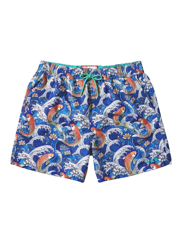 Joe Browns Blue Catching Waves Swim Shorts - Image 7 of 7
