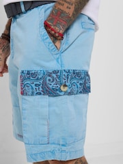 Joe Browns Blue Captivating Customised Cargo Shorts - Image 4 of 7