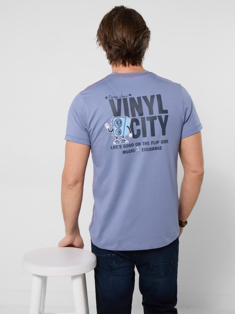 Joe Browns Blue Vinyl City T-Shirt - Image 1 of 6 Joe Browns Blue Vinyl City T-Shirt - Image 1 of 6