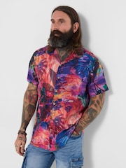 Joe Browns Purple Terrific Tropical Shirt - Image 1 of 5