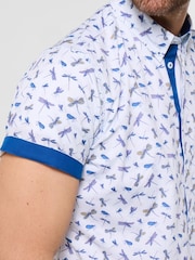 Joe Browns Blue Dapper Dragon Fly Shirt - Image 2 of 5