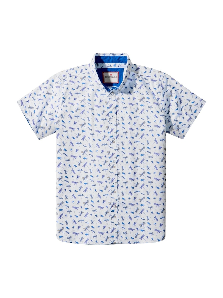 Joe Browns Blue Dapper Dragon Fly Shirt - Image 5 of 5