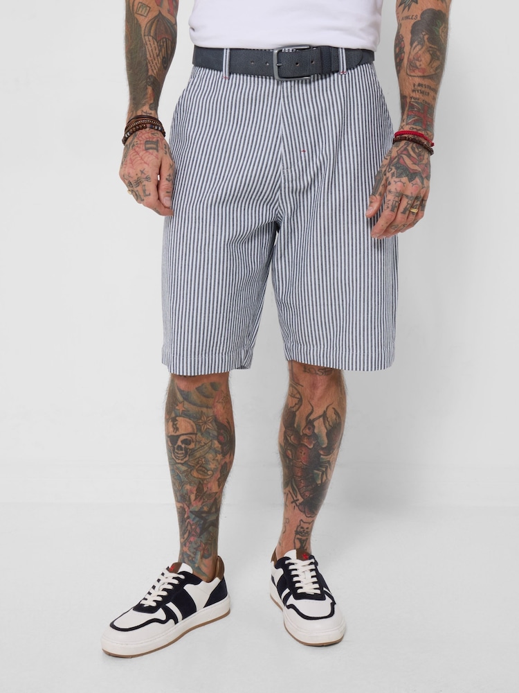 Joe Browns Blue Stripe It Right Carpenter Shorts - Image 2 of 7