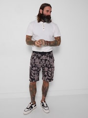 Joe Browns White Fun and Floral Printed Cargo Shorts - Image 3 of 7