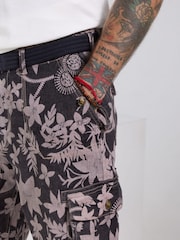 Joe Browns White Fun and Floral Printed Cargo Shorts - Image 4 of 7