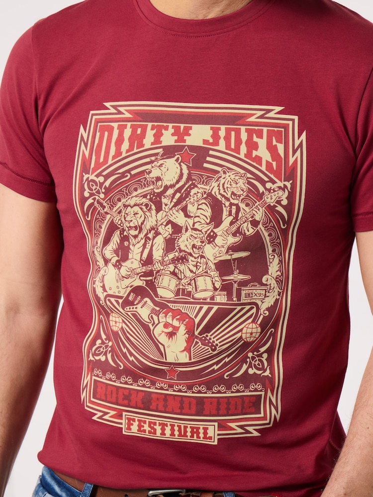 Joe Browns Red Dirty Joes T-Shirt - Image 2 of 5