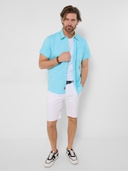 Joe Browns Blue Remarkable Linen Blend Shirt - Image 2 of 5