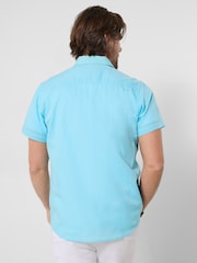 Joe Browns Blue Remarkable Linen Blend Shirt - Image 4 of 5