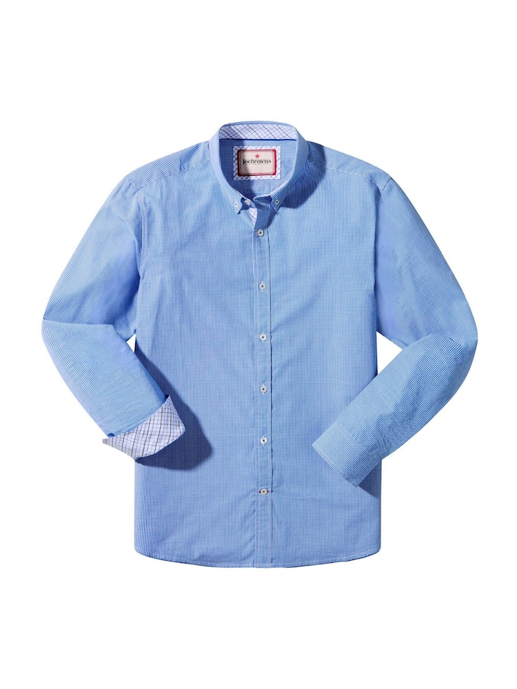Joe Browns Blue Gingham Shirt - Image 6 of 6