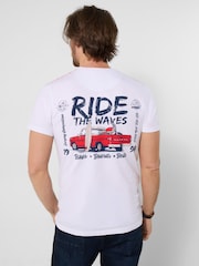 Joe Browns White Ride & Tide T-Shirt - Image 4 of 6