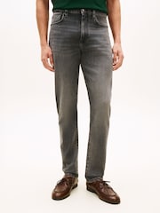 Tommy Hilfiger Grey Bleecker Whiskered Slim Jeans - Image 1 of 5