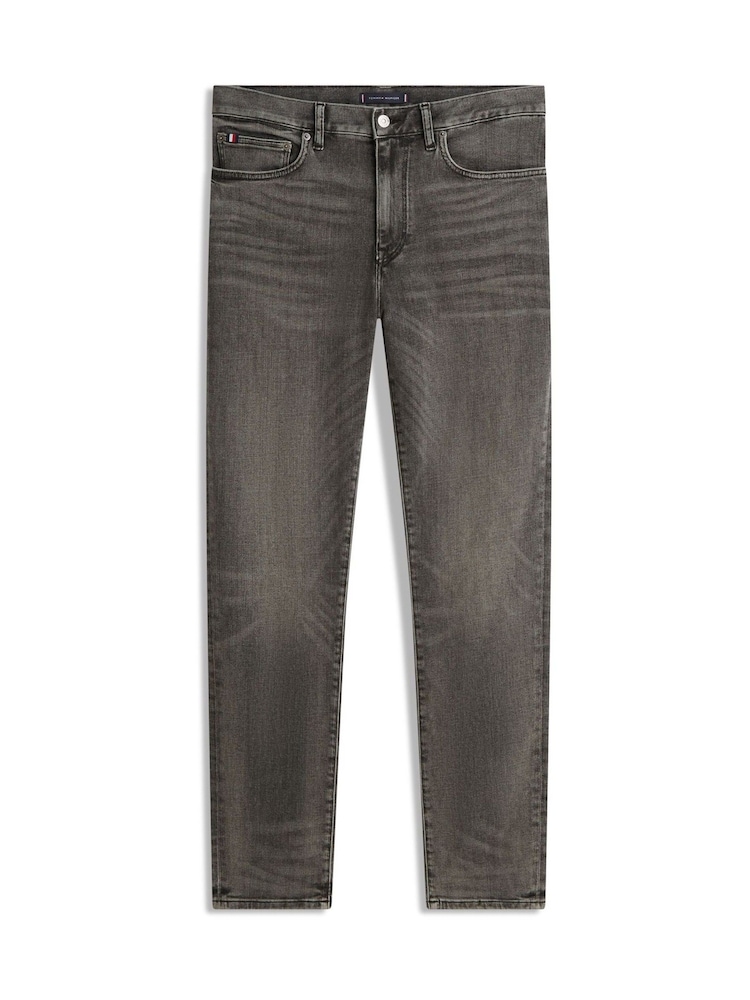 Tommy Hilfiger Grey Bleecker Whiskered Slim Jeans - Image 5 of 5 Tommy Hilfiger Grey Bleecker Whiskered Slim Jeans - Image 5 of 5