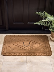 Natural Embossed Biscuit Coir Doormat - Image 1 of 5