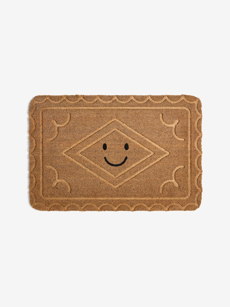 Natural Embossed Biscuit Coir Doormat - Image 5 of 5 Natural Embossed Biscuit Coir Doormat - Image 5 of 5