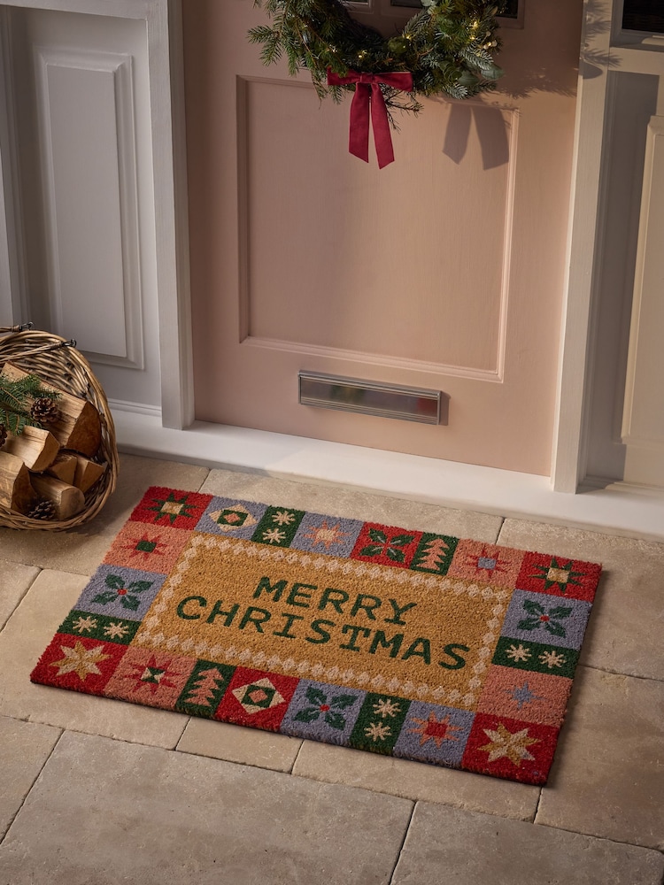 Merry Christmas Coir Doormat - Imaginea 1 din 6 Merry Christmas Coir Doormat - Imaginea 1 din 6