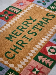 Merry Christmas Coir Doormat - Imaginea 6 din 6