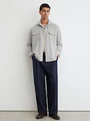 قميص Sands بجيبين من قطن مولسكين من Reiss - Image 3 of 6