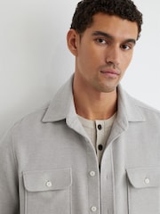قميص Sands بجيبين من قطن مولسكين من Reiss - Image 4 of 6