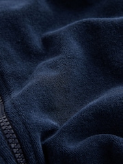Navy Dino Towelling Zip Up Cover-Up (3mths-7yrs) - Image 4 of 4