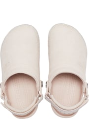 Crocs Pink Kids Classic Crafted Suede Stitch Clogs - Image 3 of 7