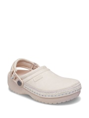 Crocs Pink Kids Classic Crafted Suede Stitch Clogs - Image 5 of 7