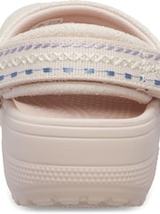 Crocs Pink Kids Classic Crafted Suede Stitch Clogs - Image 7 of 7