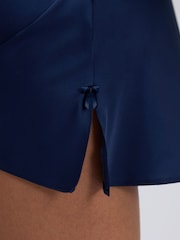 Boux Avenue Blue Kaya Satin Chemise - Image 4 of 6