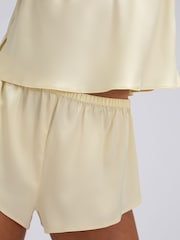 Boux Avenue Yellow Kaya Satin Cami Pyjamas Set - Image 5 of 6