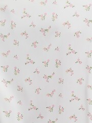 Boux Avenue White Floral Satin Short Pyjamas Set - Image 6 of 6