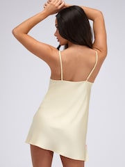 Boux Avenue Yellow Kaya Satin Chemise - Image 2 of 6