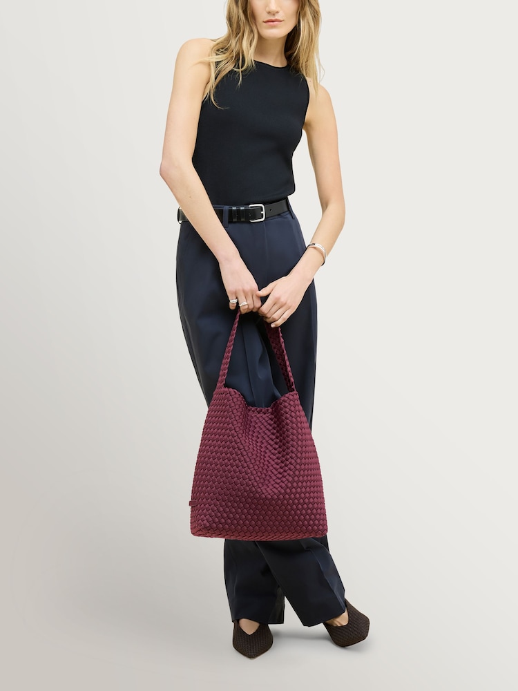 NAGHEDI Bordeaux Medium Nomad Hobo Bag - Image 2 of 6 NAGHEDI Bordeaux Medium Nomad Hobo Bag - Image 2 of 6