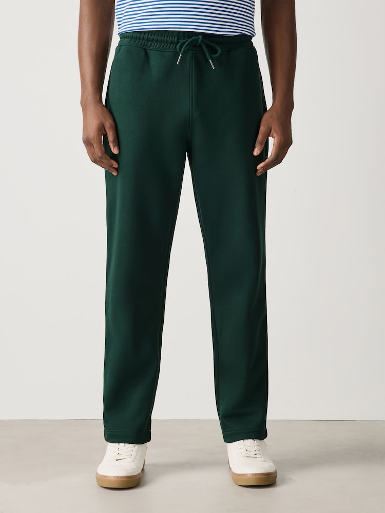 Dark Green Slim Fit Brushback Joggers - Image 1 of 6 Dark Green Slim Fit Brushback Joggers - Image 1 of 6