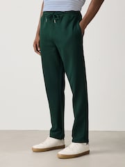 Dark Green Slim Fit Brushback Joggers - Image 2 of 6