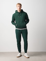 Dark Green Slim Fit Brushback Joggers - Image 1 of 5