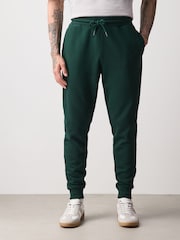 Dark Green Slim Fit Brushback Joggers - Image 2 of 5