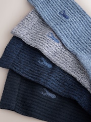 Blue Twisted Heavyweight Socks 4 Pack - Image 7 of 8