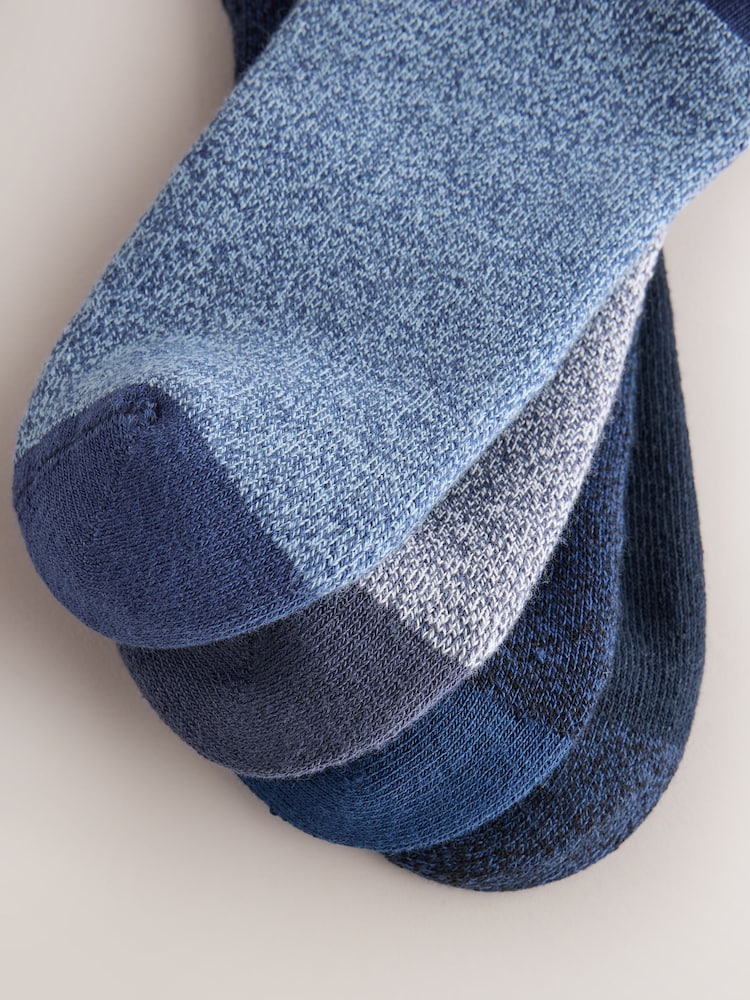 Blue Twisted Heavyweight Socks 4 Pack - Image 8 of 8