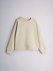 The Set 3 Pack Saddle Sleeve Crew Neck Sweatshirts Dark Green/Brown/Taupe - Image 2 of 6