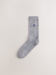 Red/Blue Ski Embroidery Twisted Heavyweight Socks 4 Pack - Image 2 of 7