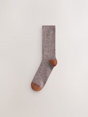 Blue/Red/Grey Twisted Heavyweight Socks 4 Pack - Image 4 of 7