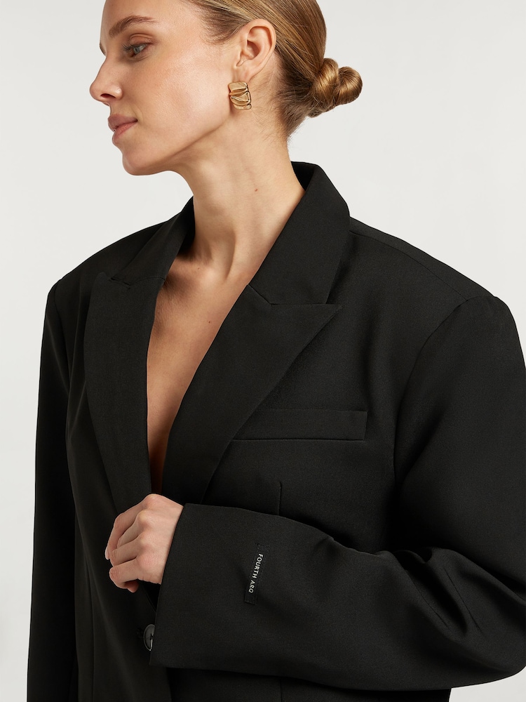 4th Arq Black ALI Oversized Structured Blazer - Image 3 of 3 4th Arq Black ALI Oversized Structured Blazer - Image 3 of 3