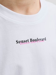JACK & JONES JUNIOR Sunset Boulevard Back print Short Sleeve T-Shirt - Obraz 4 z 7